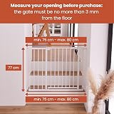 hauck Open N Stop 2 Dark Grey Pressure Fit Baby Gate 75-80 cm view 3