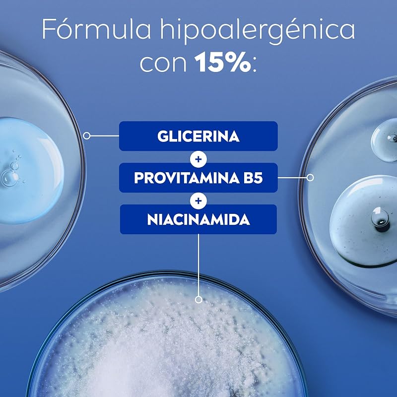 Repara & Cuida Crema hidratante corporal, facial y para manos (1 x 400 ml), crema hidratante 72 h con glicerina y vitamina E pura, para piel seca y muy seca