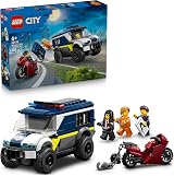 LEGO City Police Prisoner Transport Van 60479 with Motorbike & 3 Minifigures