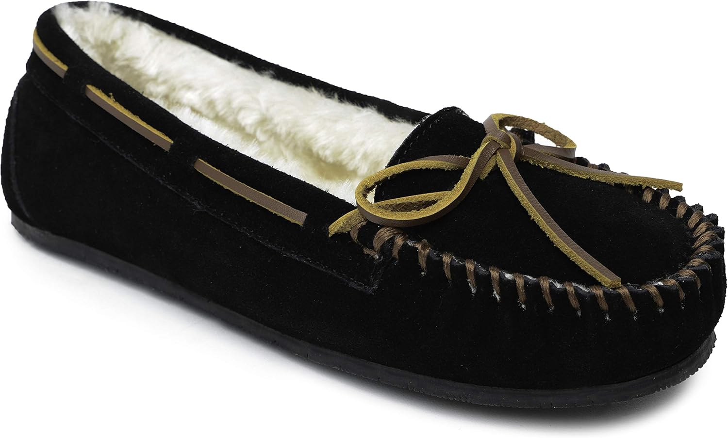 Hush Puppies Women's Fur Lined Moccasin Slippers Amazon.ca Shoes