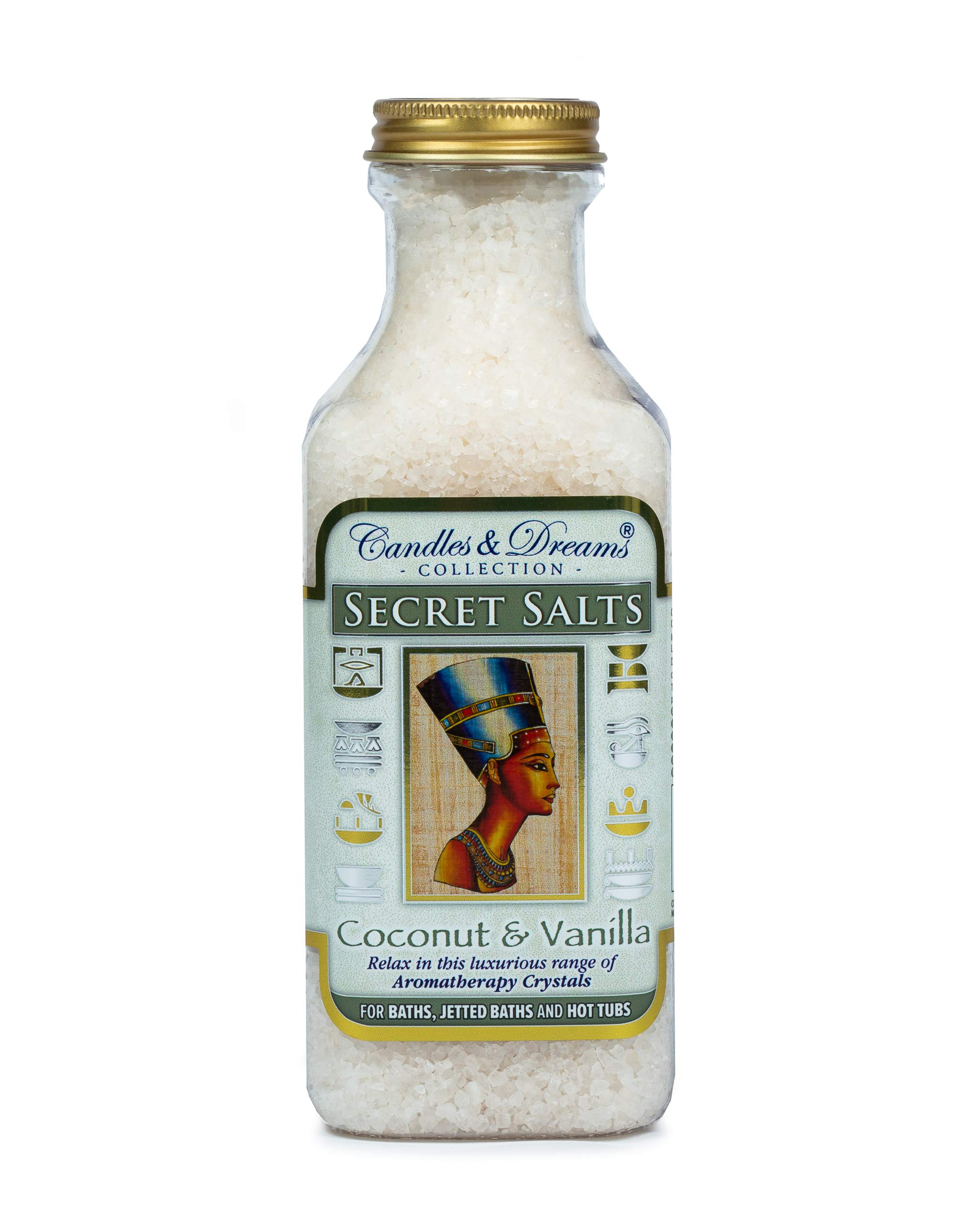 Candles and dreams Hot tub spa/ Bath aromatherapy scents crystals ( Coconut & Vanilla) Vegan (500g)