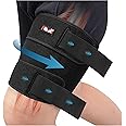 Hiball Adjustable Thigh Brace, Hamstring and Thigh Compression Sleeve, Hamstring Compression Wrap for Women and Men, Quad Support Brace With 4 Pressure Straps, Upper Leg Brace for Pulled Groin Muscle