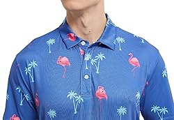 Men's Funny Golf Polo Shirts Short Sleeve