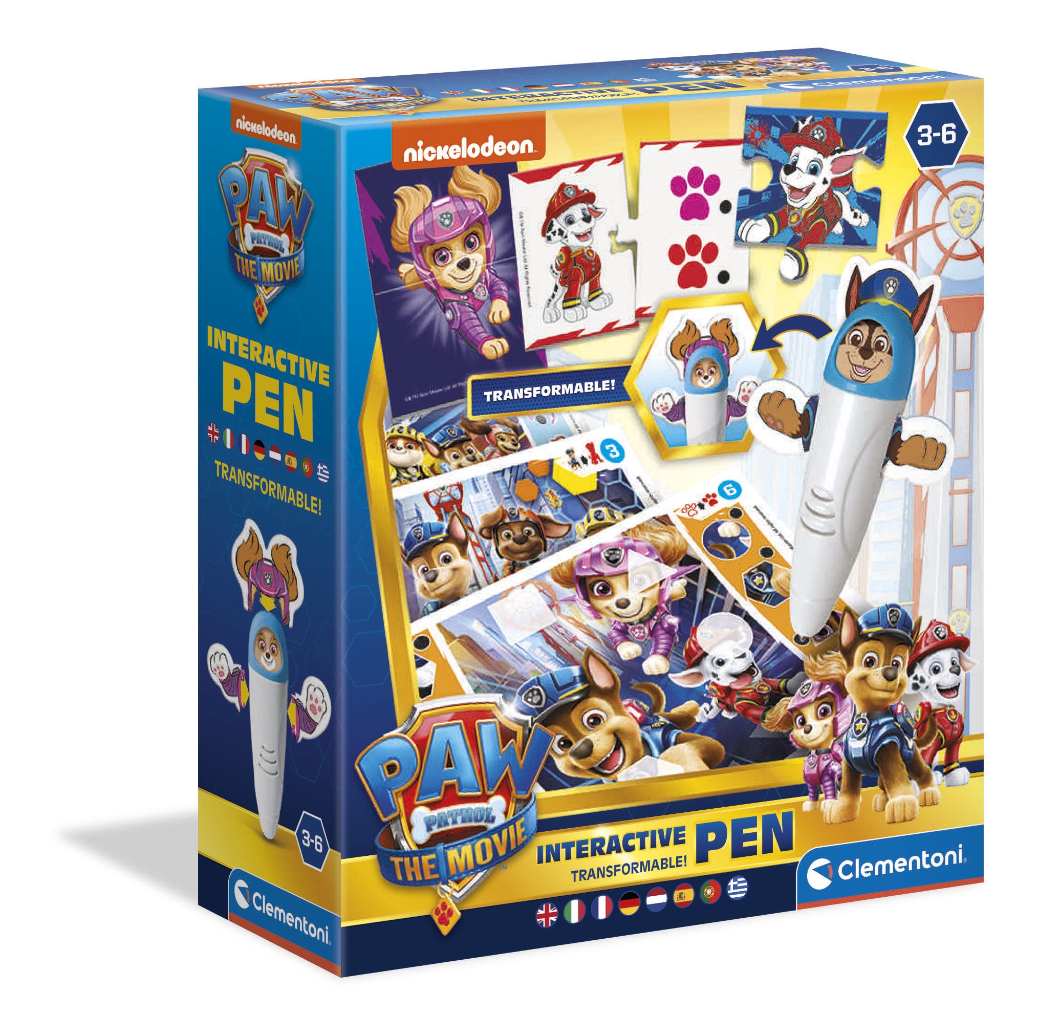 Clementoni 16354, Paw Patrol the Movie - Interactive Pen for Children, Ages 3 Plus