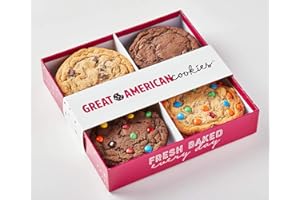 Great American Cookies - 12 Chocolate Assorted Box Fresh Baked Assorted Cookies - Baked Daily, Hand Scooped and Never Frozen - Great for birthday, graduation, parties, or special events