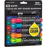 Quartet Dry Erase Markers, Whiteboard Markers, Chisel Tip, EnduraGlide, White Board Dry Erase Pens for Teachers, Home, School &amp; Office Supplies, Assorted Colors, 12 Pack (Q120000ECA)