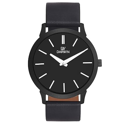 Darwin Young Collection Stylish Slim Look Black dial Professional Wear Imported Analogue Japanese Movement Trendy Watch for Men - DW-1032-PB-BK