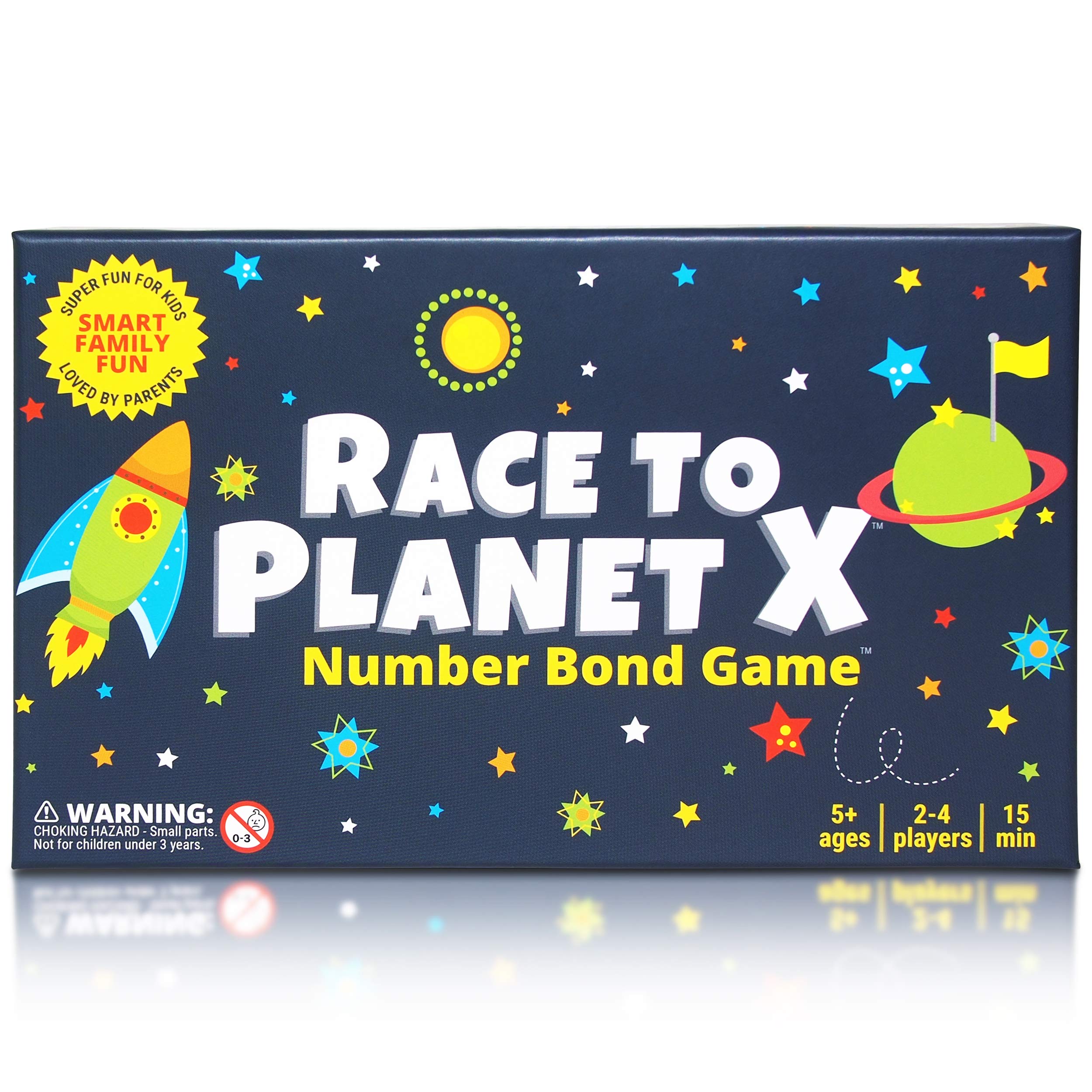 Photo 1 of Race to Planet X: Number Bond Game - Math Games for Kindergarten, First Grade - Learn Addition Subtraction with a Super Fun Board Game