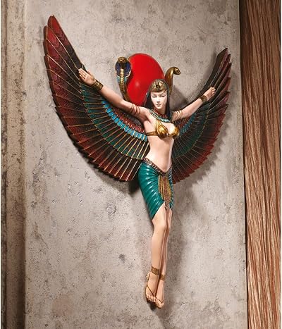 Design Toscano Goddess Isis Wall Sculpture 14 Inch Polyresin Indoor Art