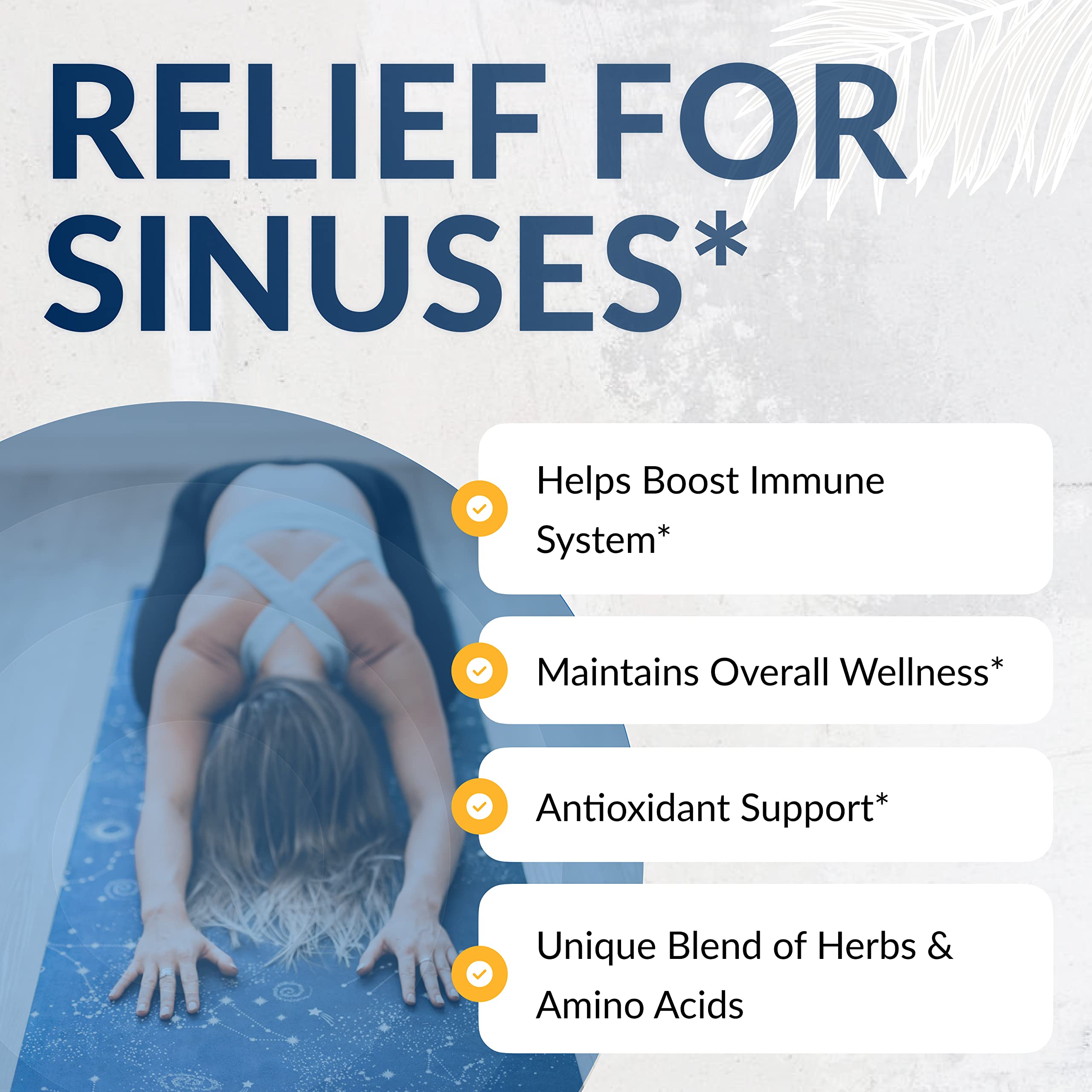 Equilife - Sinus Support, with Berberin & Licorice Root to Help Promote Nasal Congestion, Mucus Relief, and Sinus Relief, Rich with Antioxidants and Amino Acids, Gluten-Free (20 Servings)
