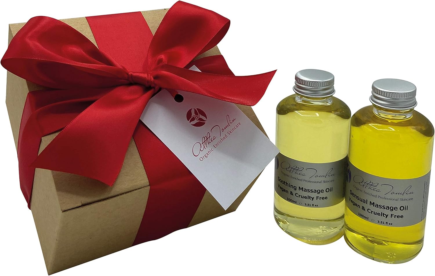 Natural sensual and soothing massage oil gift set lovingly designed for