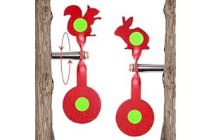 SQLWYLAT BB Gun Targets Set Hunting & Shooting Targets Spinning Steel - Bear, Bird, and Rooster Sets Three Different Designs, Suitable for Air Guns, Slingshots, Rifle