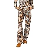 Realtree Women’s All-Season Hunting Pants Camo, Moisture-Wicking, 6-Pocket Cargo Design, Lightweight & Durable