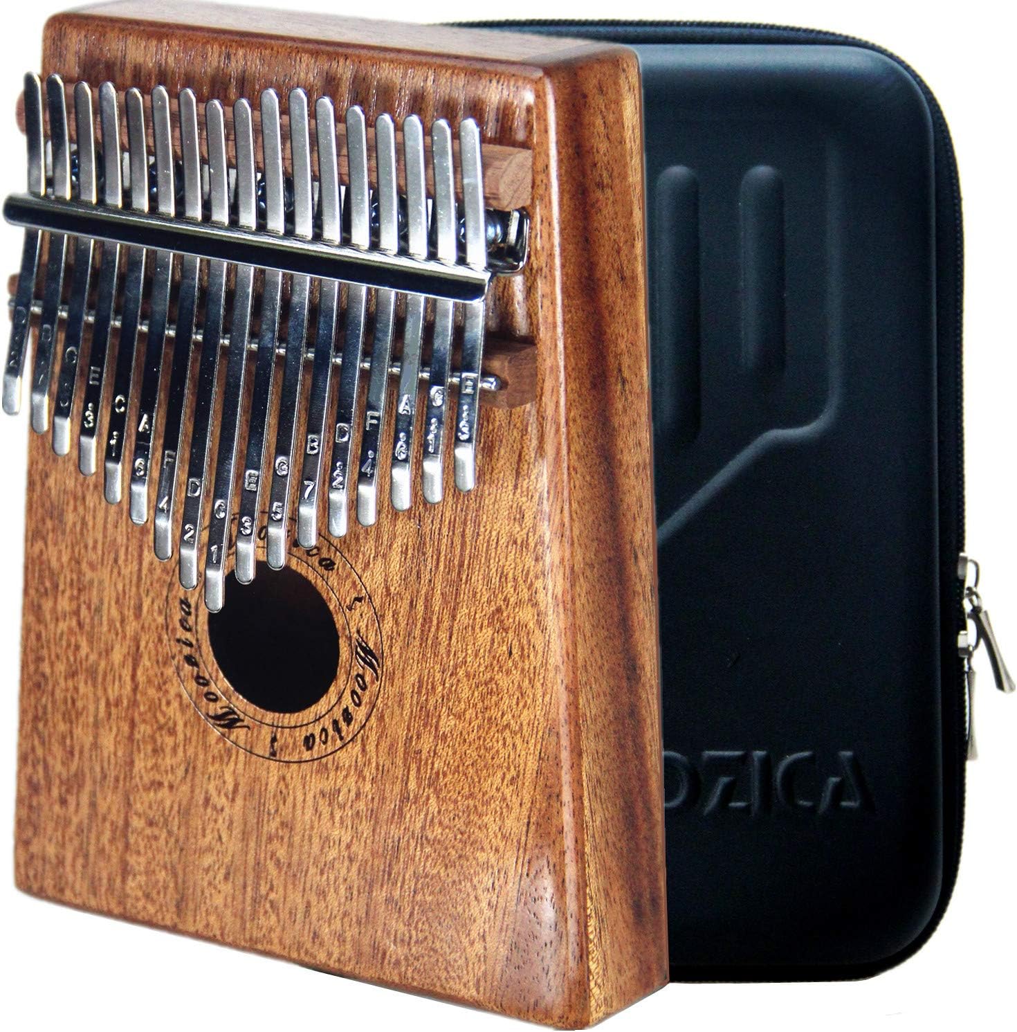 Moozica 17 Key Kalimba, High Quality Professional Finger Thumb Piano