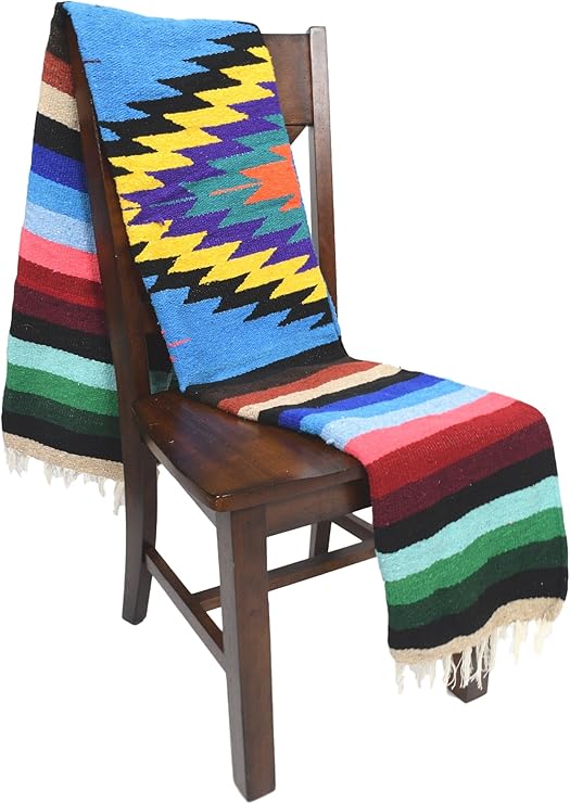 Open Road Goods Mexican Yoga Blanket, Navajo Aztec Diamond
