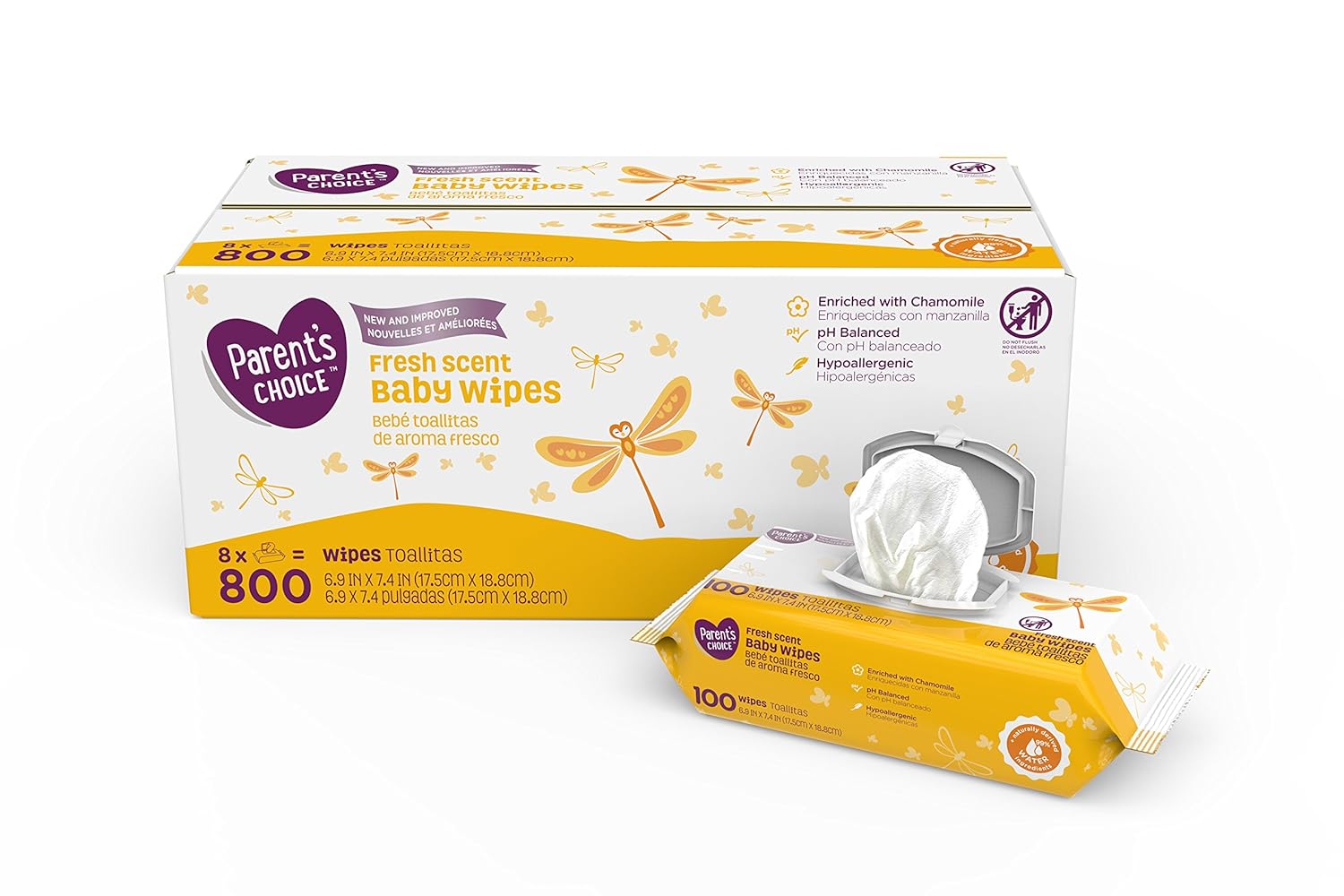 parents choice wipes powder fresh