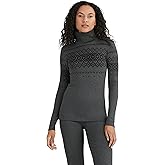 Terramar Women's Standard 3.0 Altitude Turtle Neck Shirt, Alpine Symphony, Medium