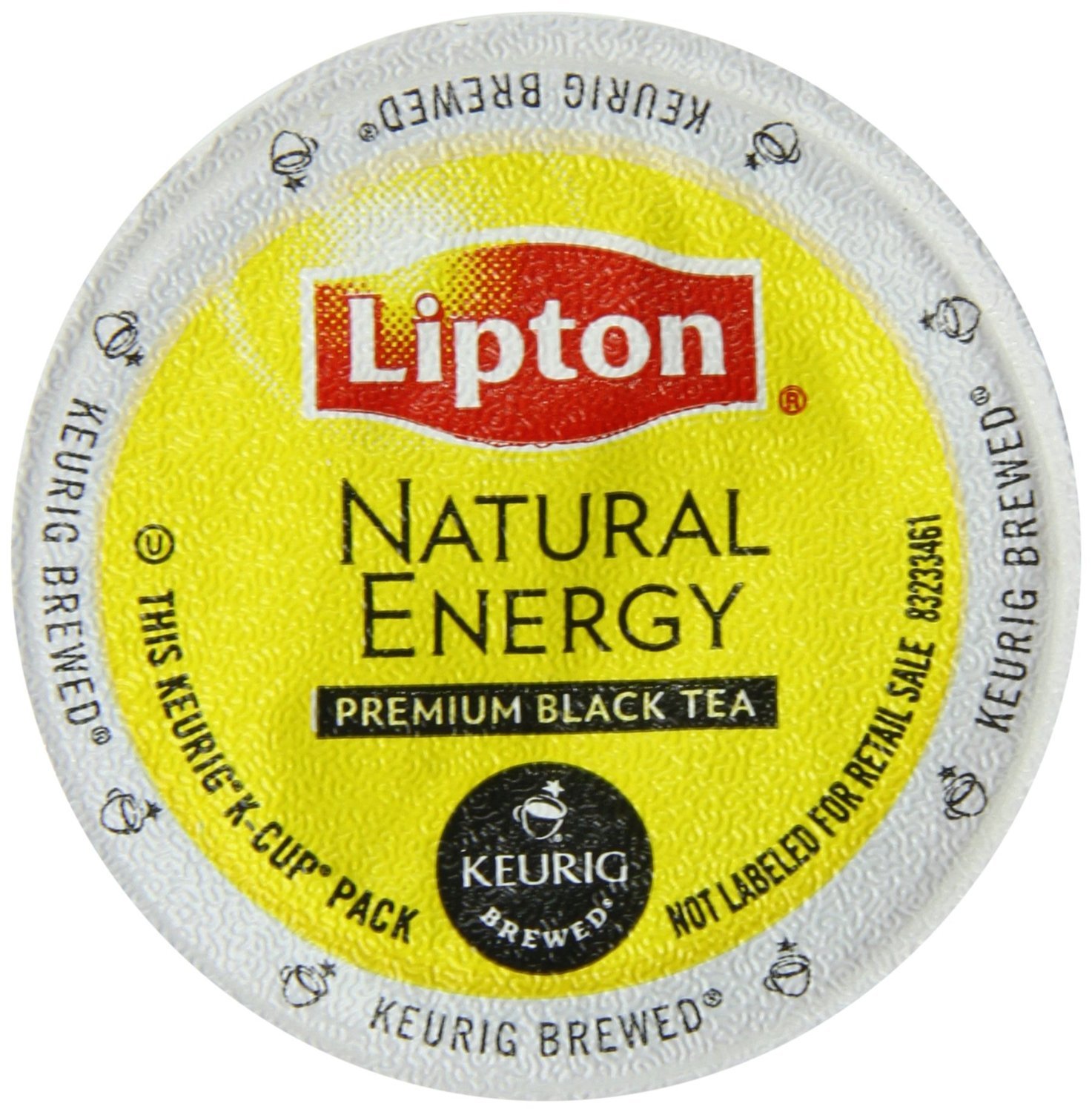 Keurig, Lipton Natural Energy Black Tea, K-Cup packs, 48-Count