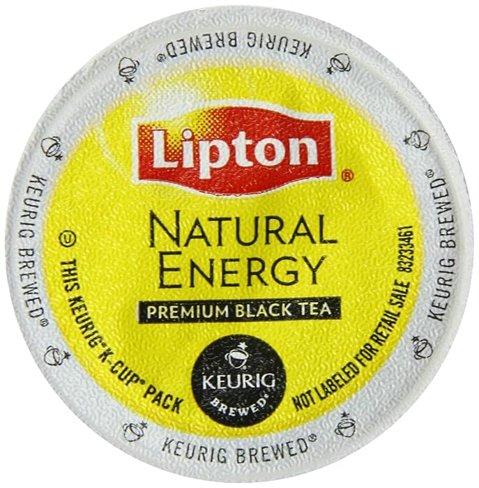 Keurig, Lipton Natural Energy Black Tea, K-Cup packs, 48-Count