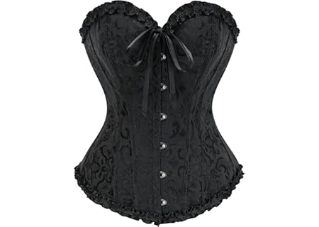 SZIVYSHI Corset Tops for Women, Bustier Shapewear Lingerie, Lace Waist Push...