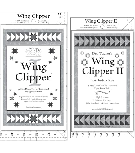 Quilt In A Day Mini Ruler Set – 3 Acrylic Rulers For Flying Geese & Fussy Cutting – Perfect For Quilters - View #2