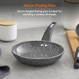 Tower Cerastone T81222 Forged Frying Pan 20 cm Graphite Non Stick Coating view 3