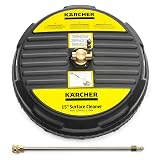 Kärcher Pressure Washer Surface Cleaner 15", Quick Connect, 2600-3200 PSI, Ideal for Driveways, Patios, Decks, Sidewalks