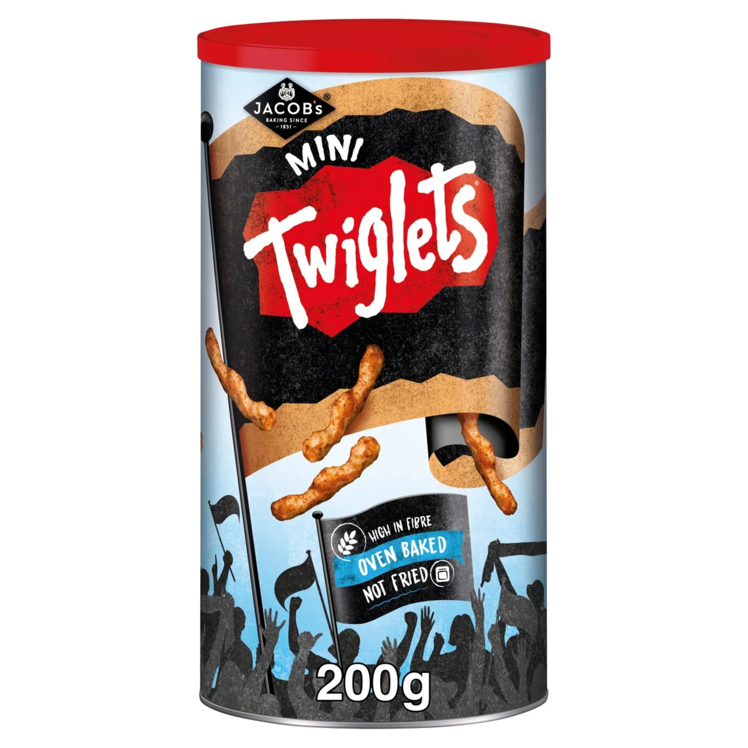 JACOB'S Twiglets Original Snacks Sharing Tub, 200 g (Pack of 1)