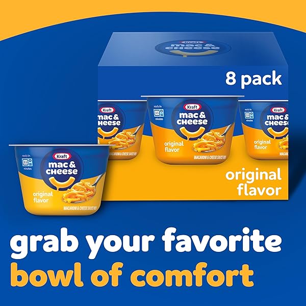 KRAFT ORIGINAL MAC & CHEESE, 8 CT BOX, 2.05 OZ CUPS