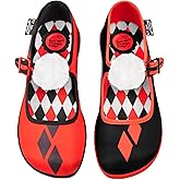 Hot Chocolate Design Women's Mary Jane Flat Shoes – Mary Jane Flat Dress Shoes with Non-Marking Rubber Sole Adjustable Buckle-Strap, Adjustable Buckle-Strap and Cushioned Inner Sole with Arch Support