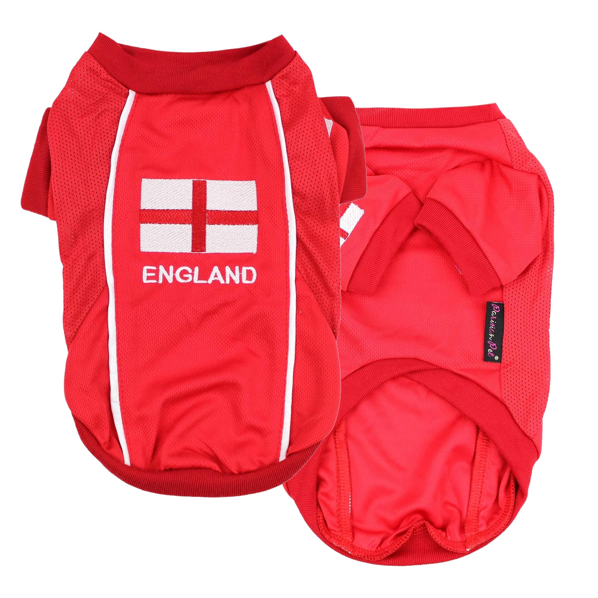 Parisian Pet Dog Team England Jersey Soccer Olympic Small to Medium Dogs and Cats, XS — image 1