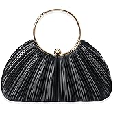 Black Clutch Purses for Women - Elegant Sparkling evening bags for Wedding Galas, Prom Nights, Cocktail Parties&Formal Events