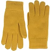 BSB Unisex Winter Toasty Warm Solid Glitter Fleece Lined Knit Mitten Gloves