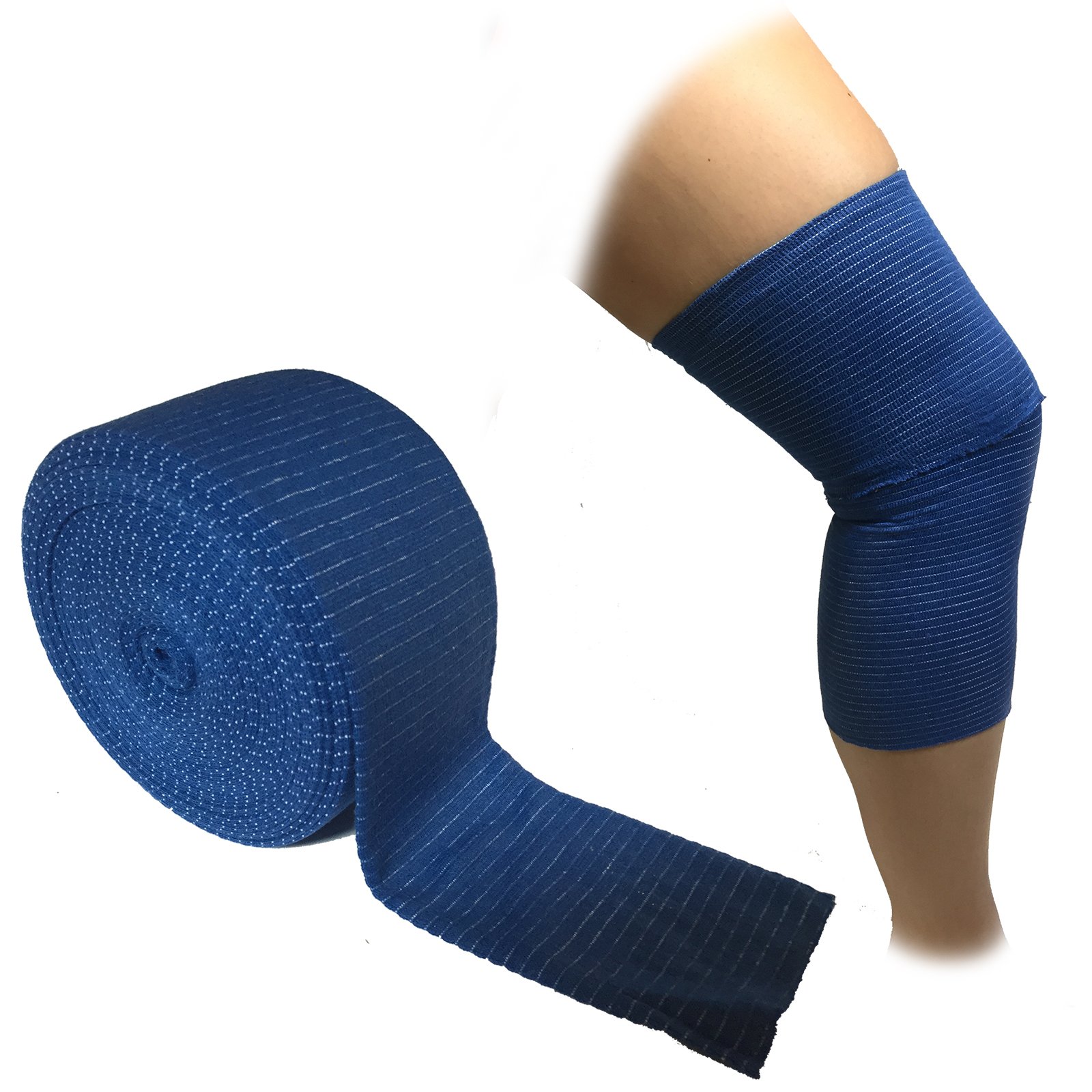 1 METRE OFSTEROGRIP Blue Elastic Catering Support Bandage Chefs Knee Thigh Calf Ankle Size E