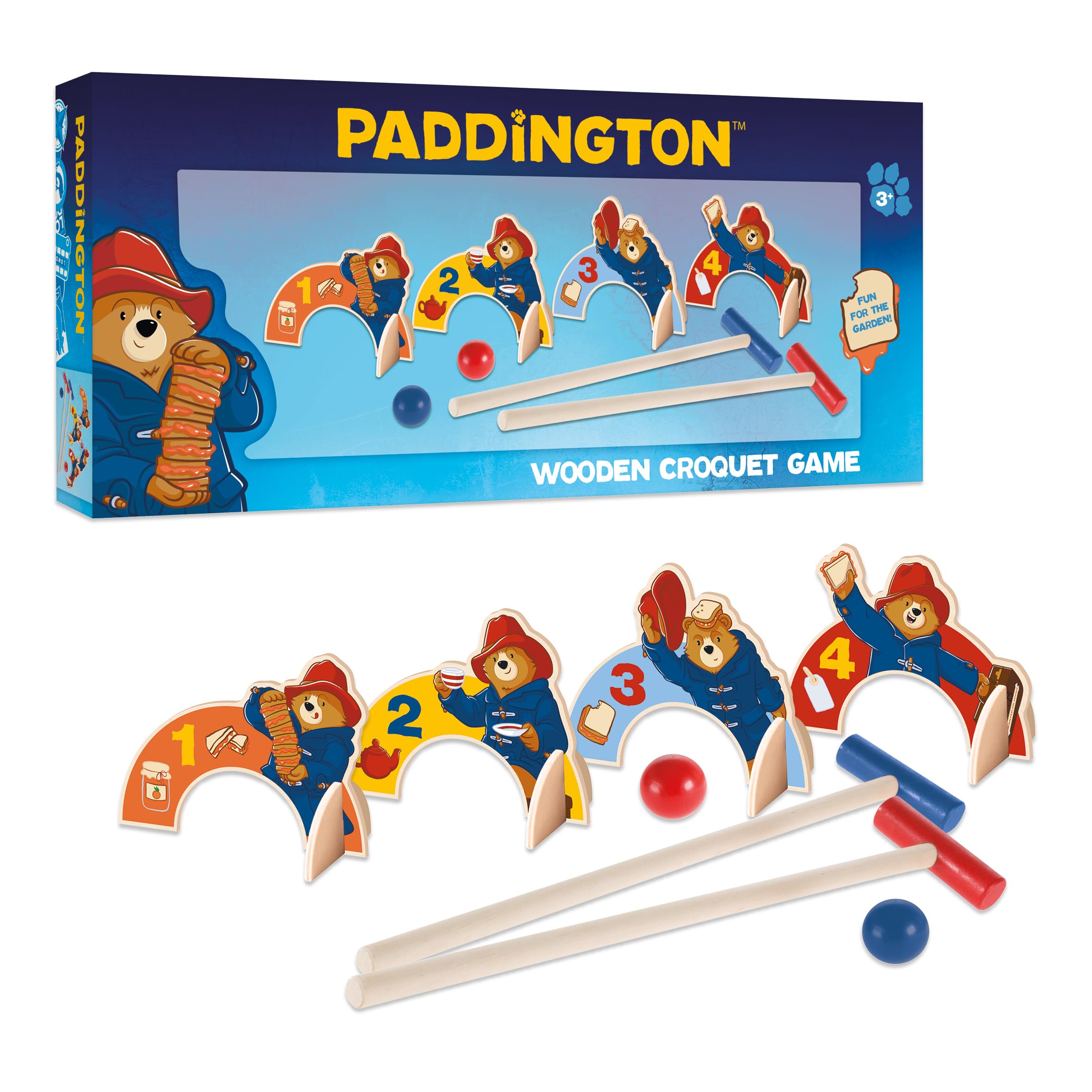 Children’s Wooden Croquet Set - Paddington Design - Fun For All The Family
