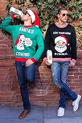 Tipsy Elves Green Santa Claus is Coming to Town