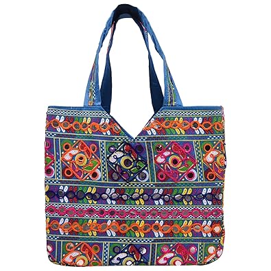 Craft Trade Multicolour Rajasthani Print Party Wear Totes