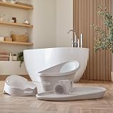 Shnuggle Bath Rinse Cup Taupe Baby Shampoo Rinsing Jug Soft Rim view 7