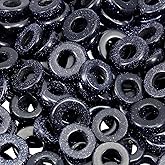 TUMBEELLUWA Natural Gemstone Beads for Jewelry Making, 4x14mm Rondelle Large Hole Loose Beads Pack of 15,Blue Sand Stone