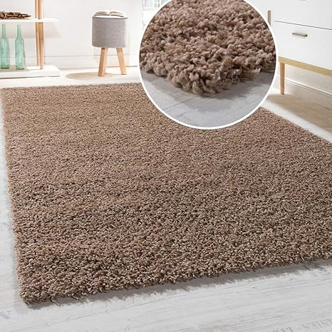Shaggy Long Pile Rug Size 40x60 Cm Color Anthracite Beige 60x100 Cm Amazon Ca Patio Lawn Garden