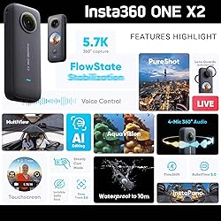 Insta360 ONE X2 360 Camera with Touchscreen