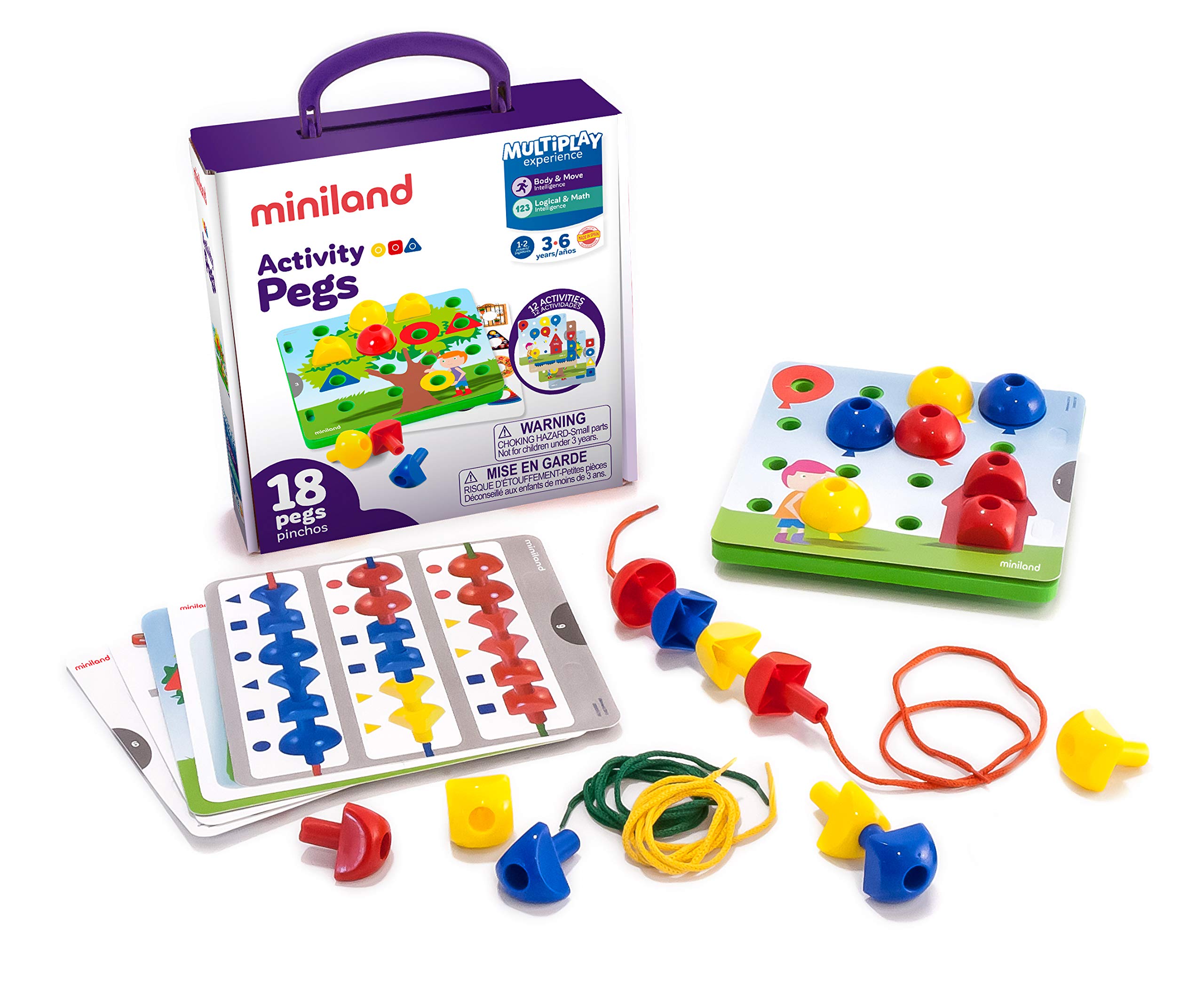 Miniland 31787 "Activity Pegs" Math Game