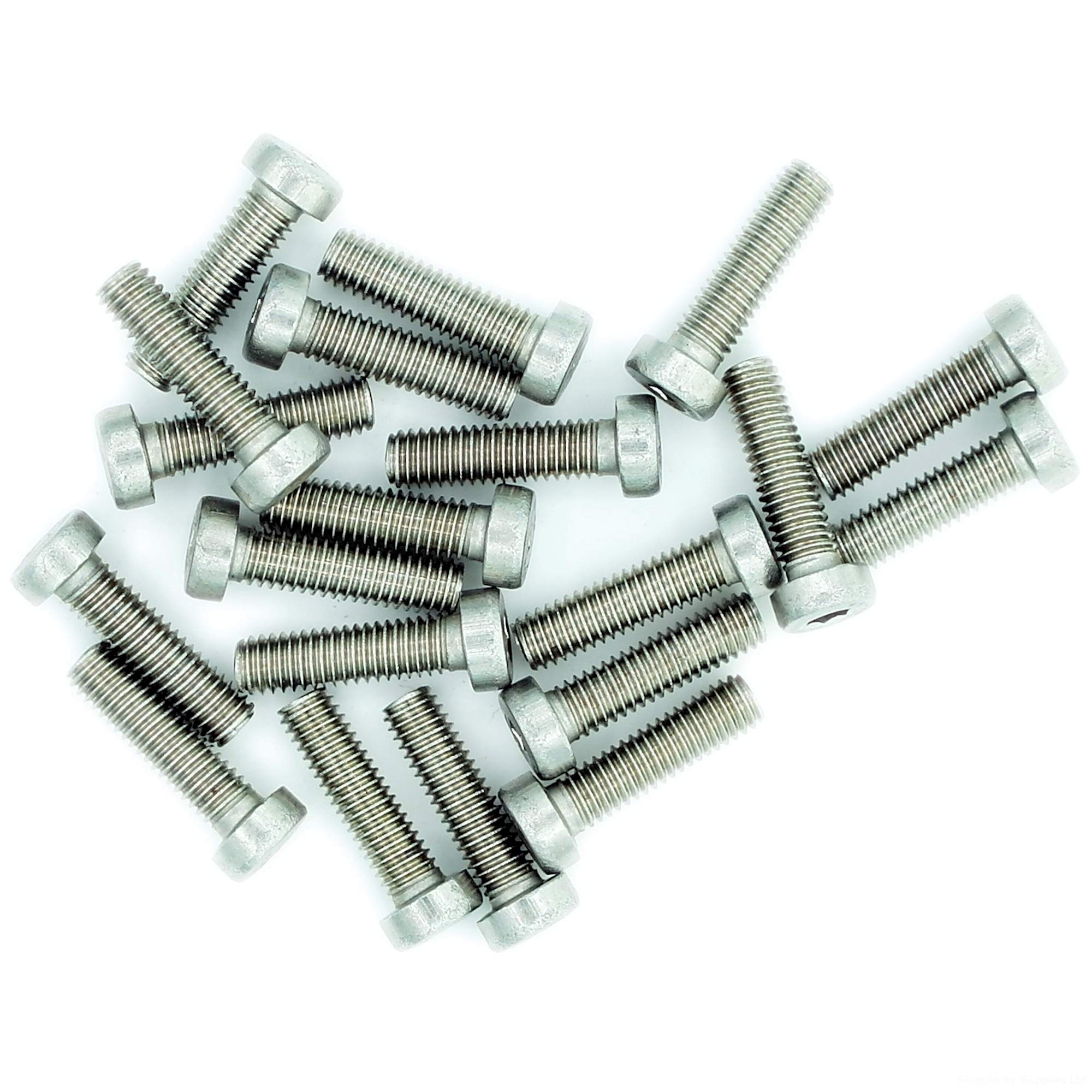 M4 (4mm x 35mm) Hex Socket Cap Screw (Bolt) (Low Head) - Stainless Steel (A2) (Pack of 20)