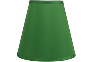 Urbanest Hardback Silk Empire Lamp Shade 5-inch by 9-inch by 8.5-inch, Kelly Green