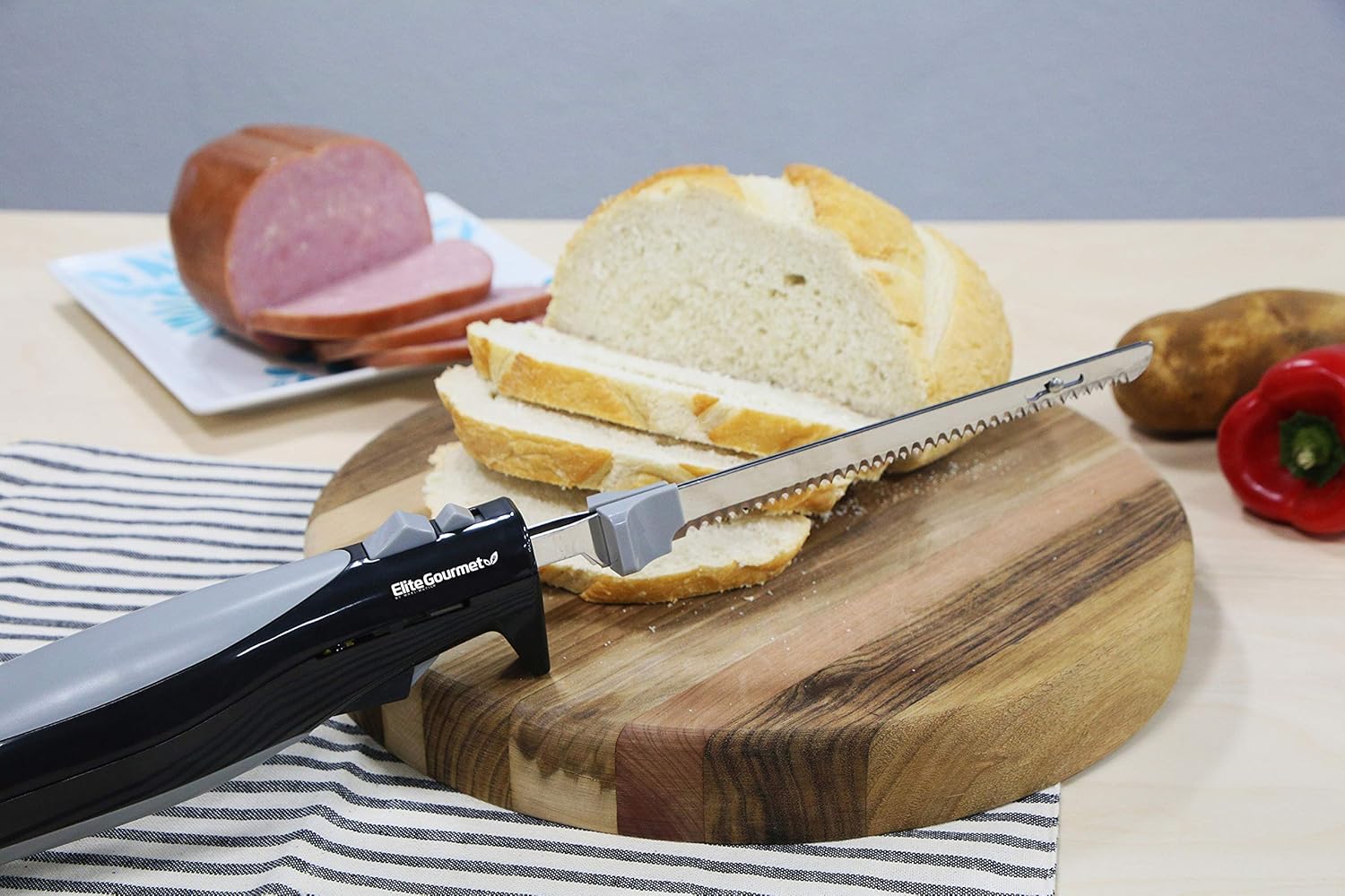 Elite Cuisine EK-570B Electric Knife, Black: Kitchen & Dining