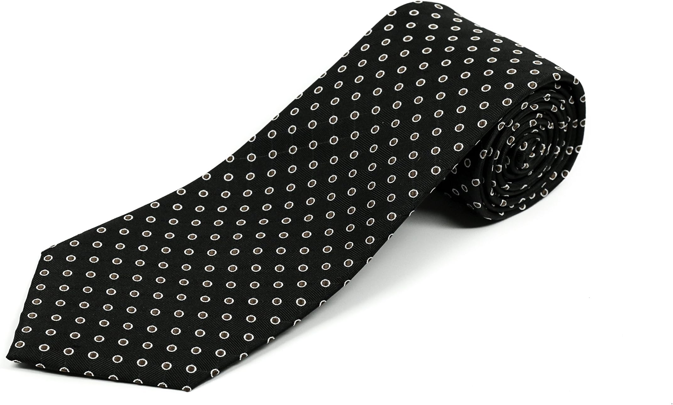 Extra Long Tie for Big and Tall Men – 100% Silk – Polka Dots – 63” XL or 70” XXL