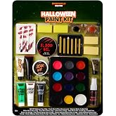 Spooktacular Creations 25 PCS Halloween Family Makeup Kit, 12 Color Special Effect Face Body Paint, Costume Makeup, Zombie Cosplay, Wounds, Injuries &amp; Blood for Halloween Party Supplies