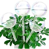 iGarden Self Watering Globes, Glass Rainbow Plant Watering Globes, 4 Pack | Self Watering Planter Insert for Indoor &amp; Outdoor Potted, Spikes Devices for Everyday or Vacation Use