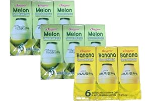 Binggrae Banna Flavor Milk and Melon Flavor Milk (2 Melon 1 Banana)