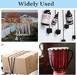 tallkeey 10M Black Soft Cotton Rope 8mm Thick Cord DIY Craft Projects Hanging view 4